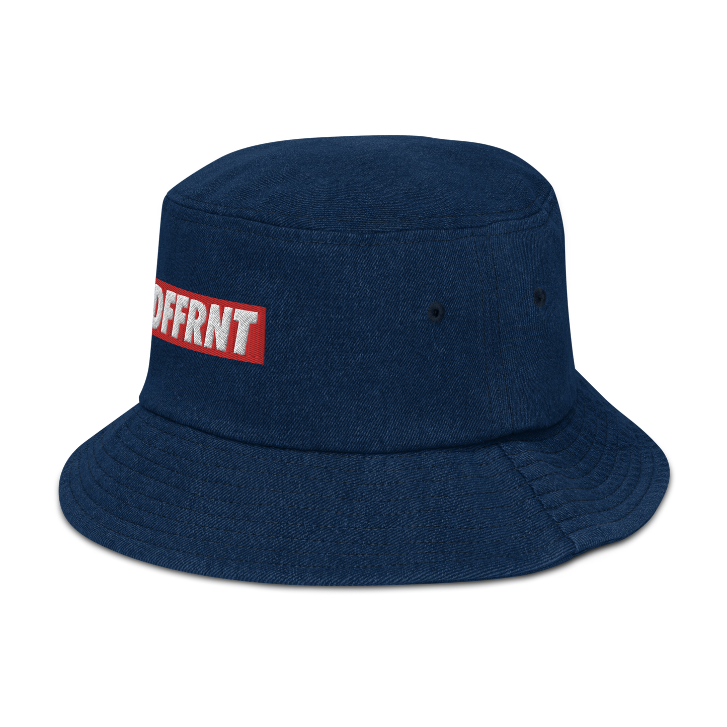 "DFFRNT" DENIM BUCKET HAT