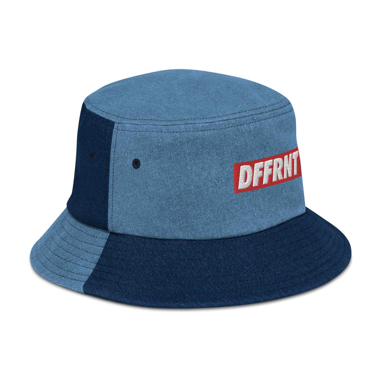 "DFFRNT" DENIM BUCKET HAT