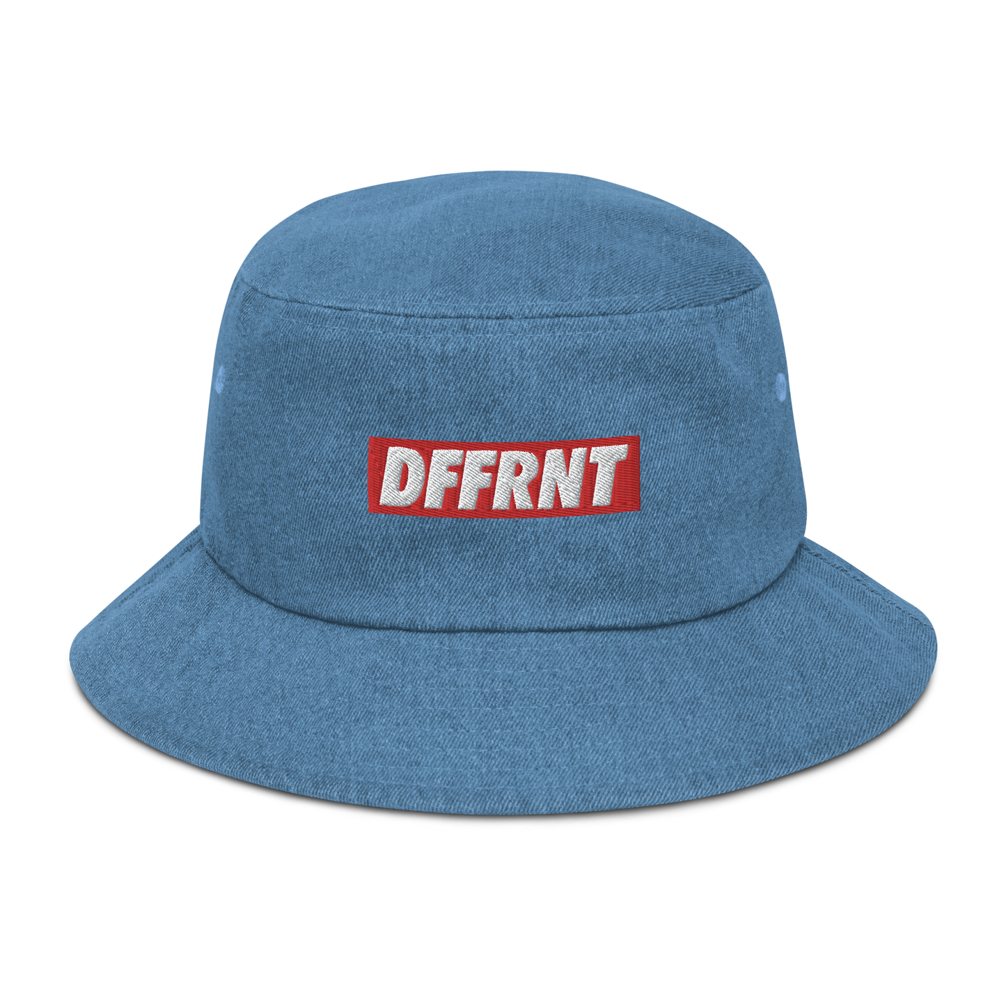 "DFFRNT" DENIM BUCKET HAT