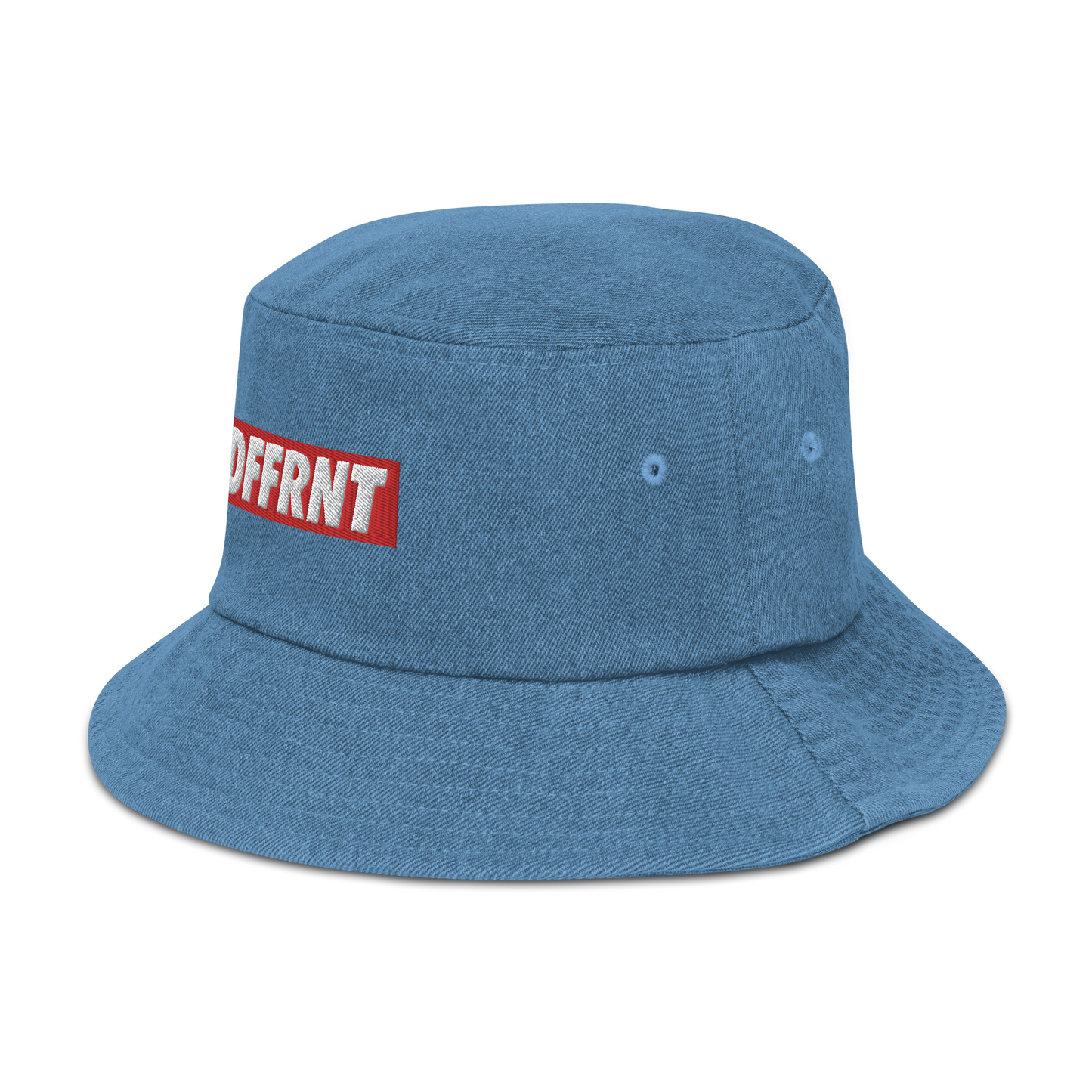 "DFFRNT" DENIM BUCKET HAT