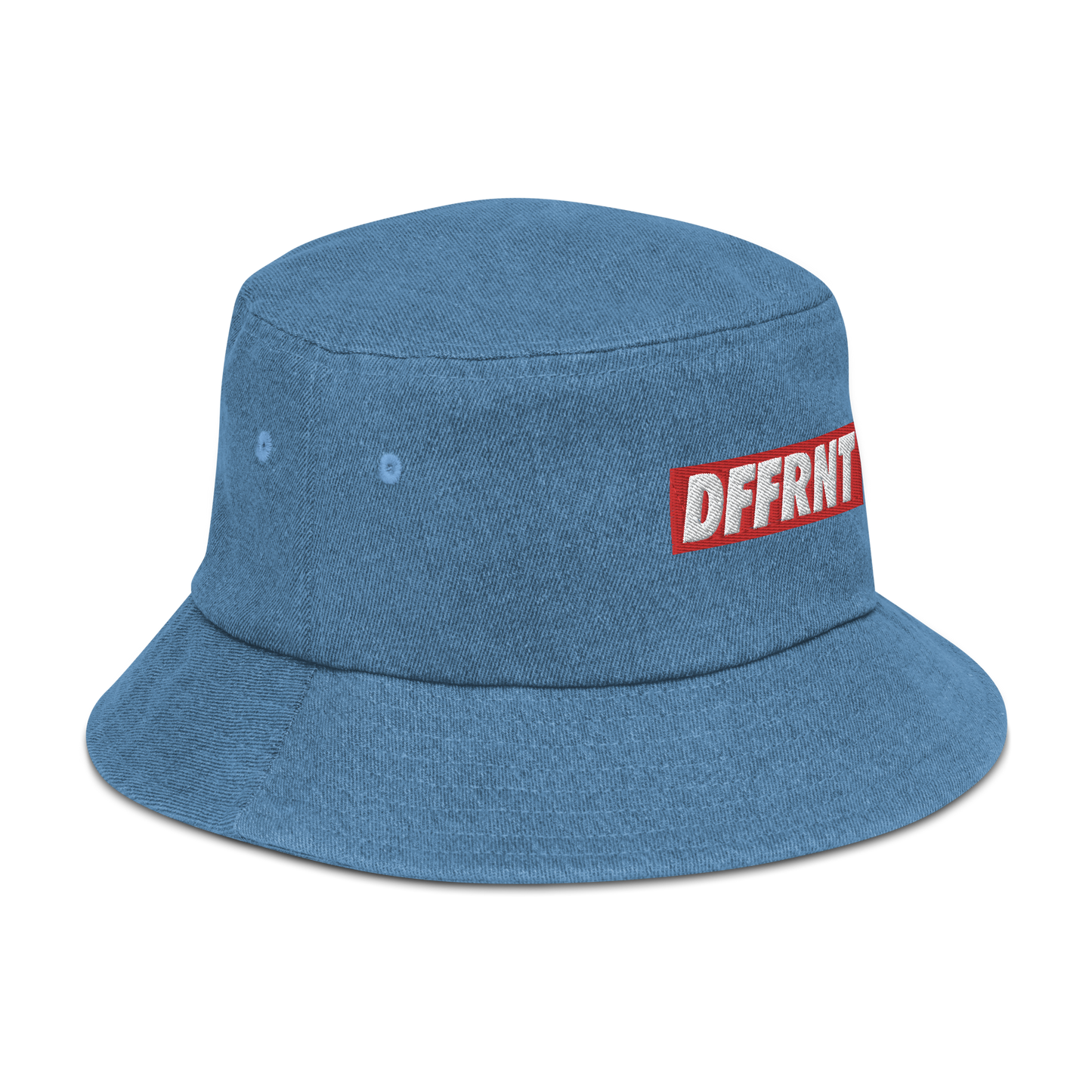 "DFFRNT" DENIM BUCKET HAT