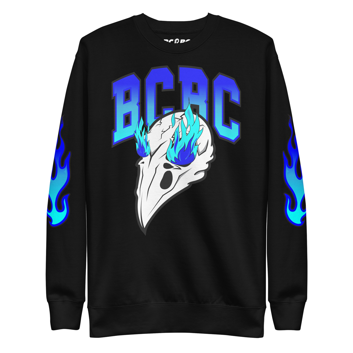 BCBC "BLEU FLAME SKULL" PREMIUM SWEATSHIRT