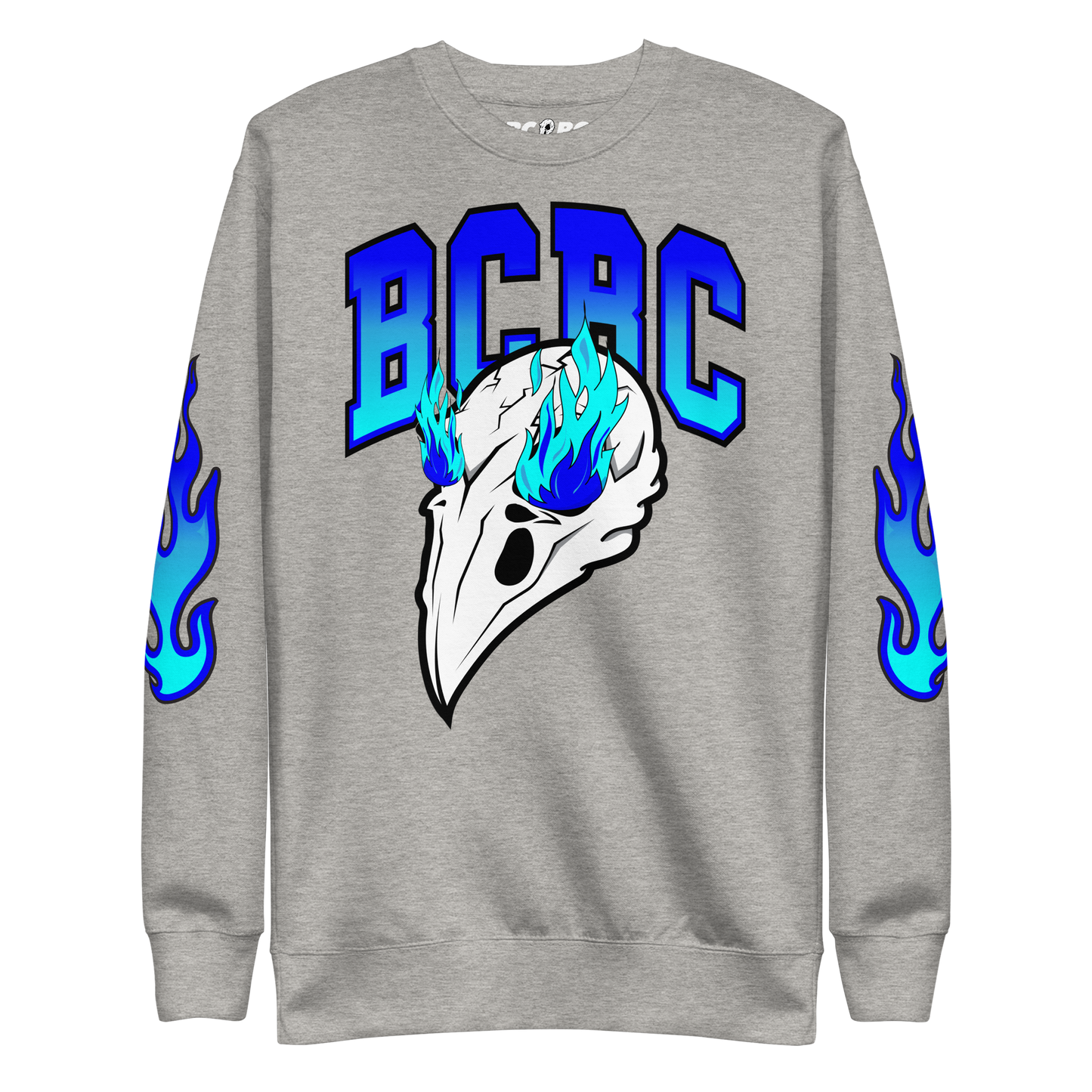 BCBC "BLEU FLAME SKULL" PREMIUM SWEATSHIRT