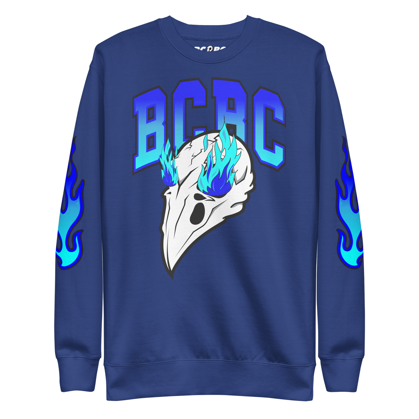BCBC "BLEU FLAME SKULL" PREMIUM SWEATSHIRT
