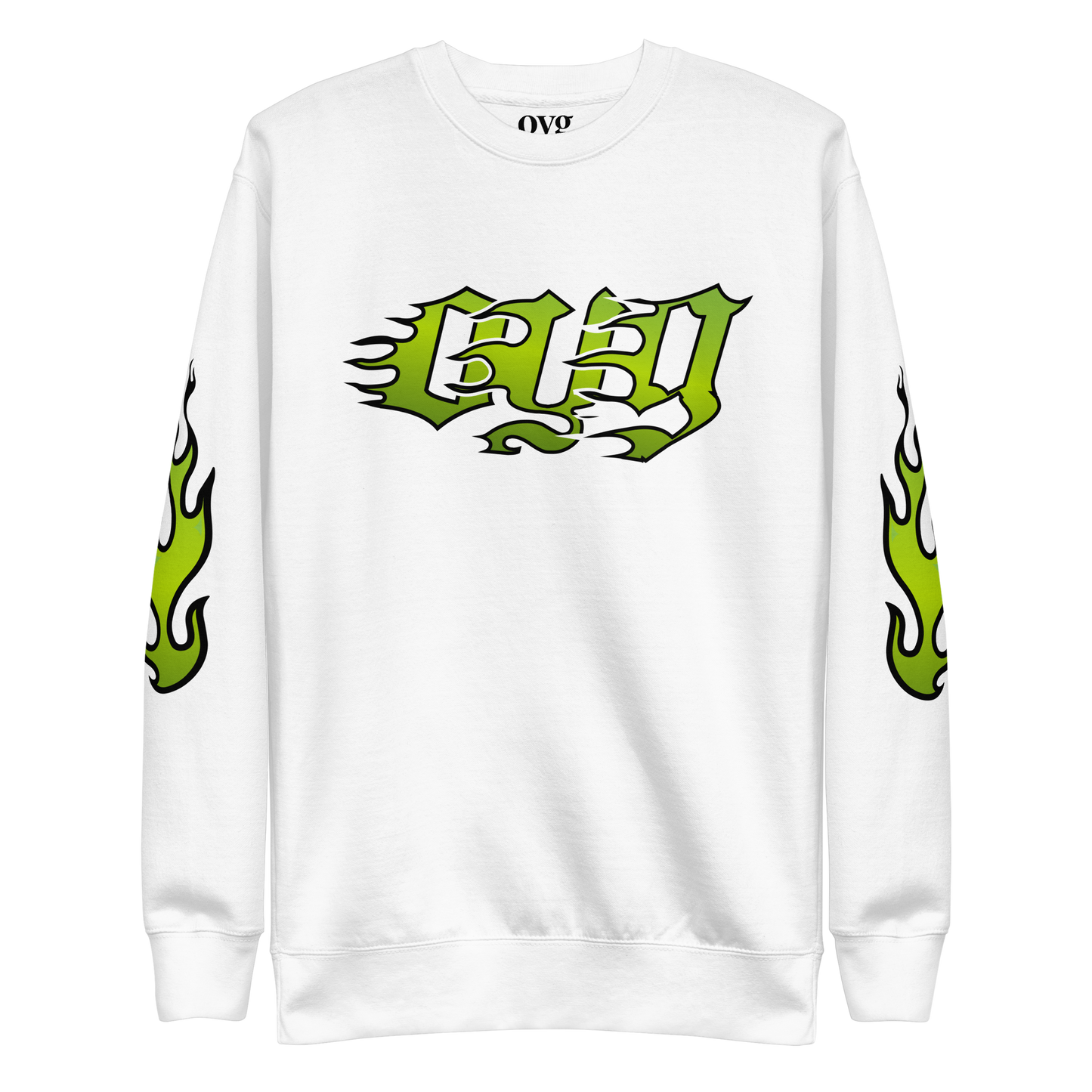 OYG GREEN FLAME PREMIUM SWEATSHIRT