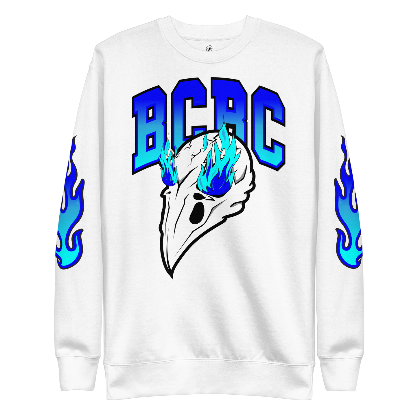 BCBC "BLEU FLAME SKULL" PREMIUM SWEATSHIRT