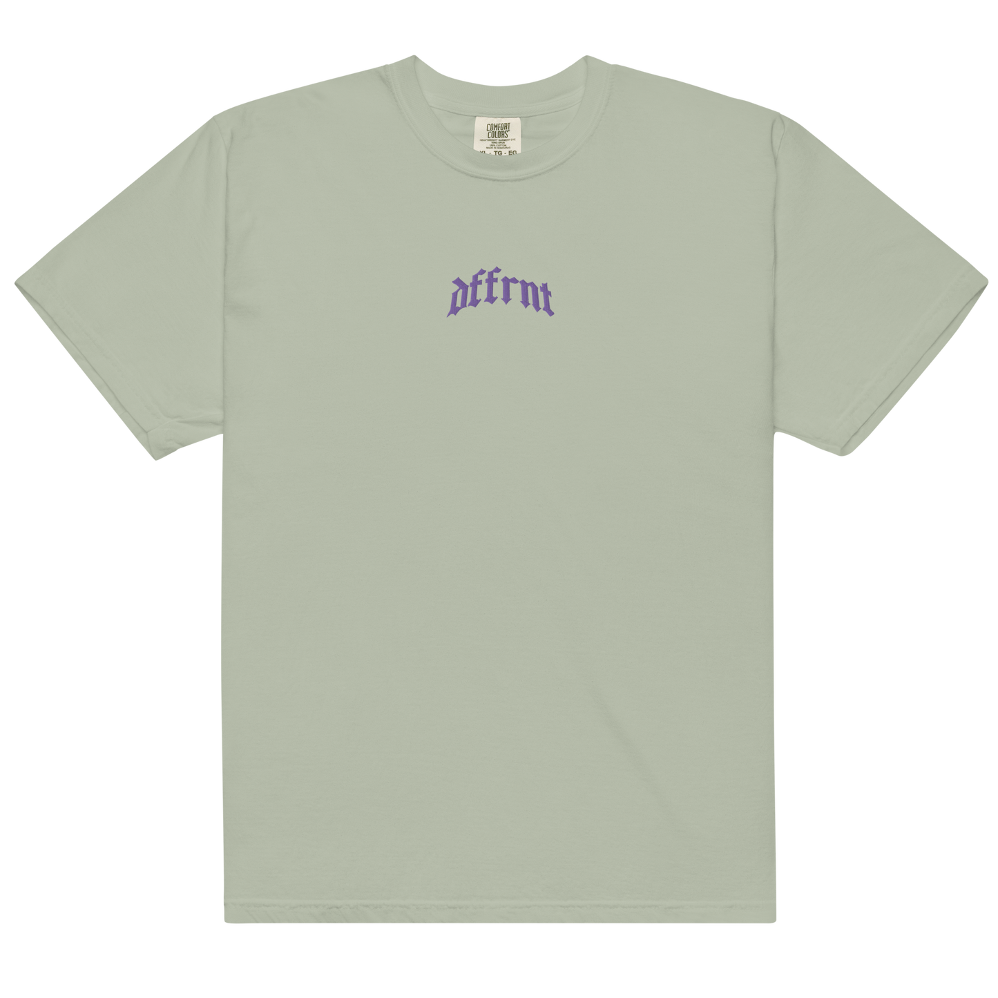 DFFRNT GARMENT-DYED HEAVYWEIGHT T-SHIRT (CENTER LOGO)