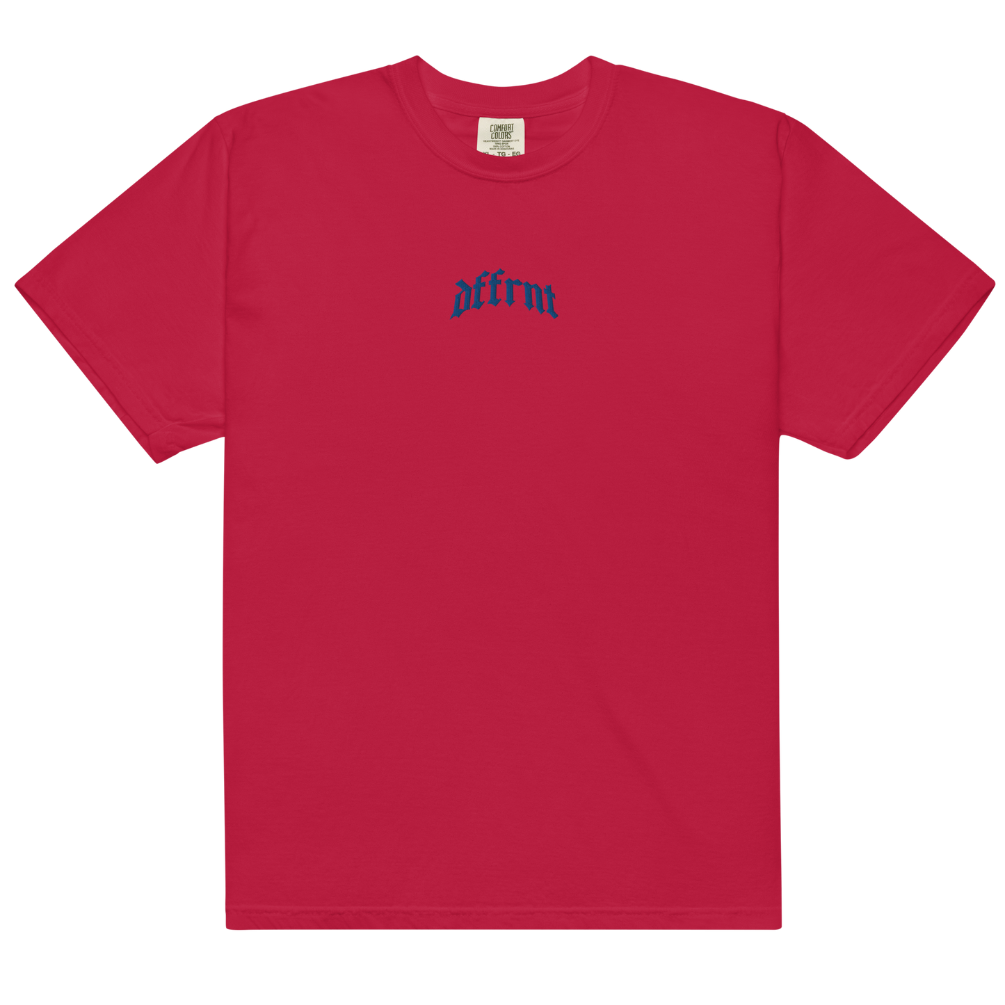 DFFRNT GARMENT-DYED HEAVYWEIGHT T-SHIRT (CENTER LOGO)