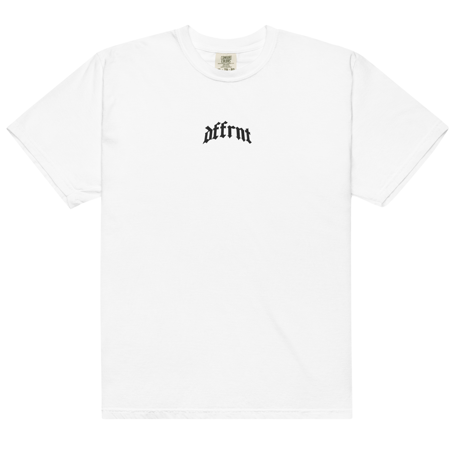 DFFRNT GARMENT-DYED HEAVYWEIGHT T-SHIRT (CENTER LOGO)