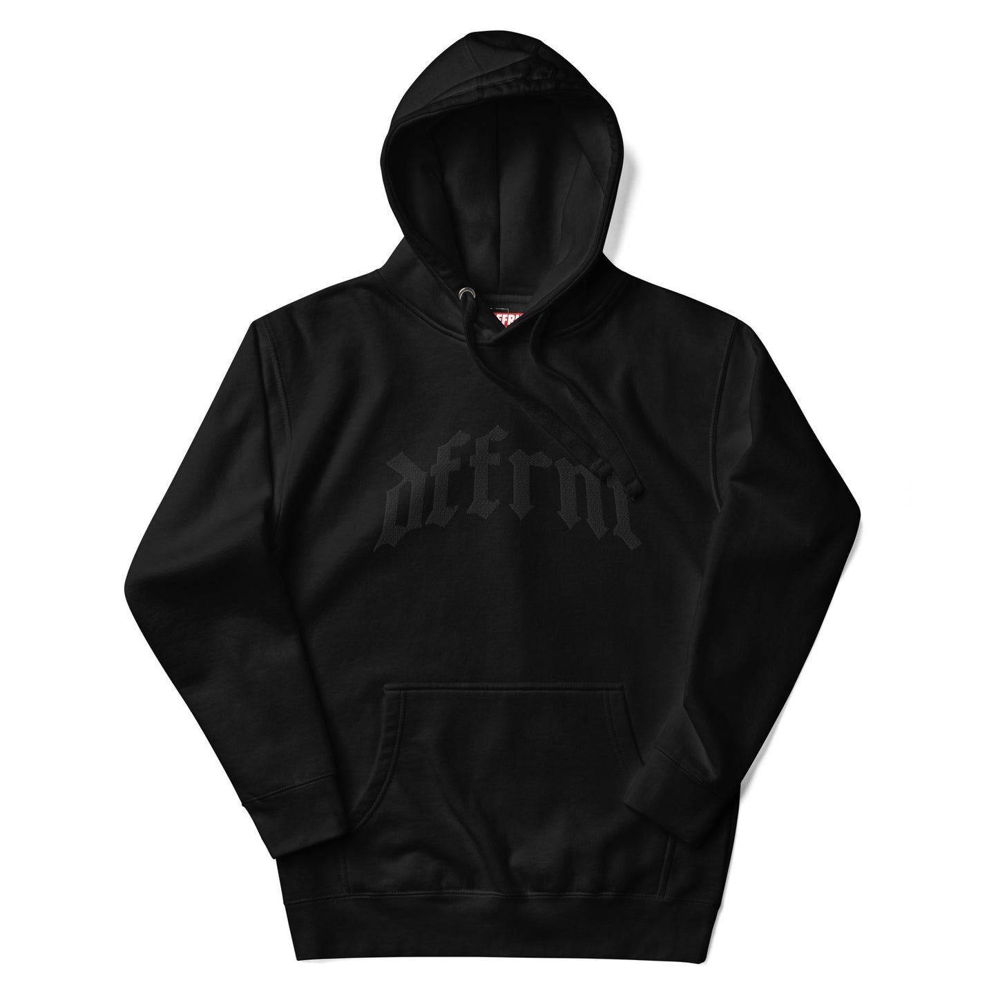 BLK ON BLK DFFRNT HOODIE