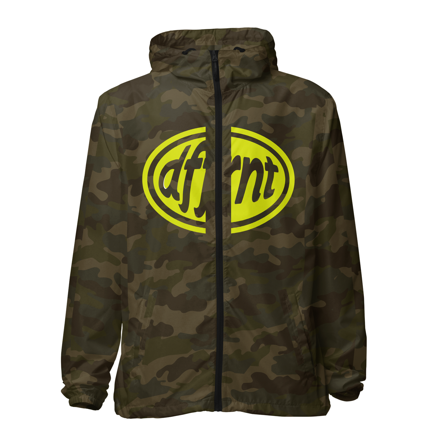 "DFFRNT VOLT" CAMO LIGHTWEIGHT ZIP UP WINDBREAKER