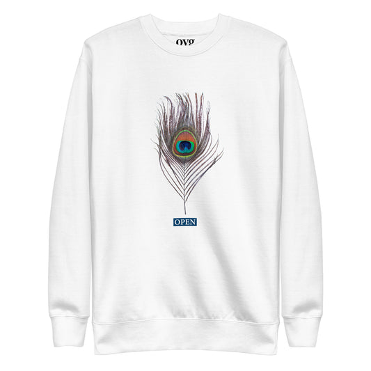 OYG OPEN PEACOCK FEATHER PREMIUM SWEATSHIRT