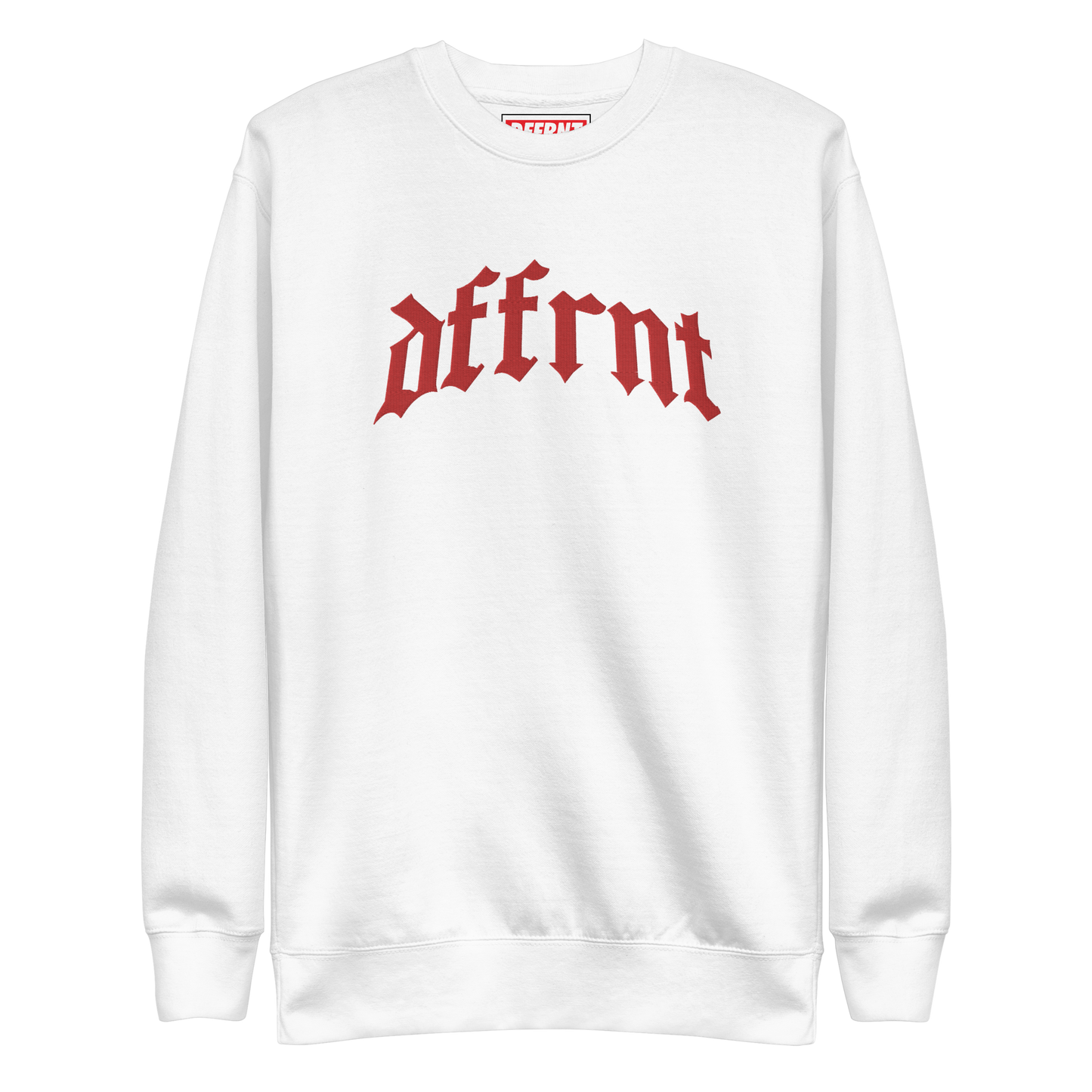 "DFFRENT" BY OYG EMBROIDERY PREMIUM SWEATSHIRT